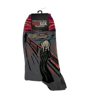 Hot Sox Famous Artist Series The Scream Crew Socks